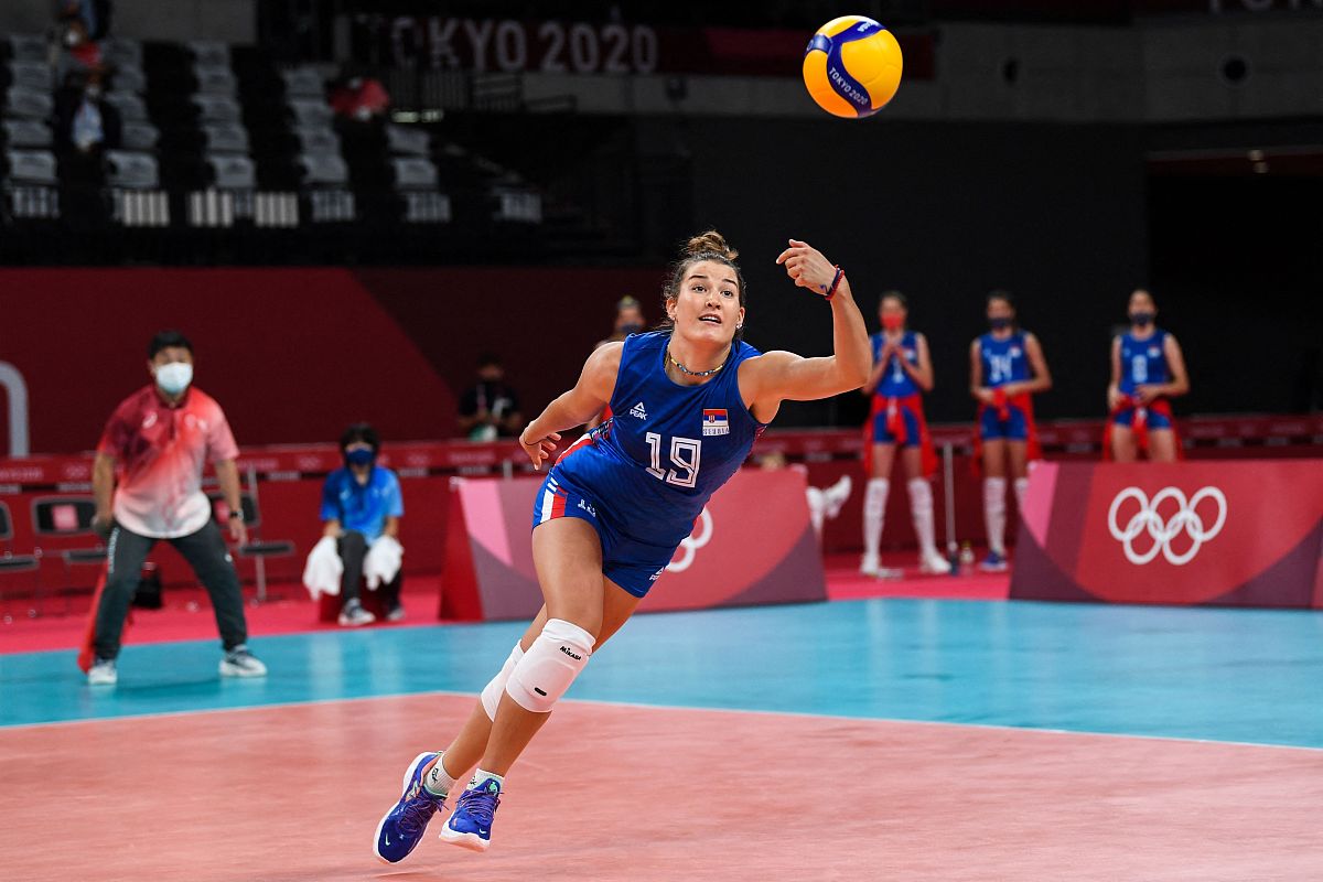 2021年7月25日,日本,2020东京奥运会女排7月25日赛况.serbia's bojana