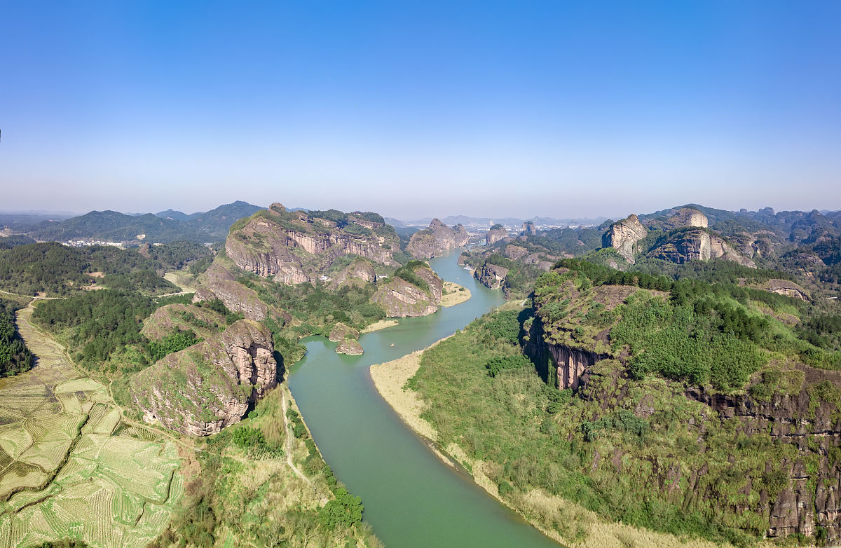 2019年1月24日,江西鹰潭,龙虎山风景名胜区航拍.