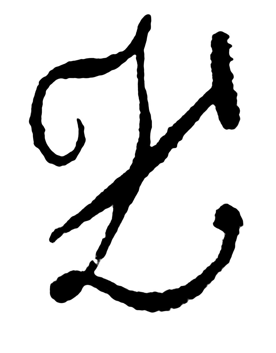 one of cagliostro's signatures (initials). (photo by: photo12/ui