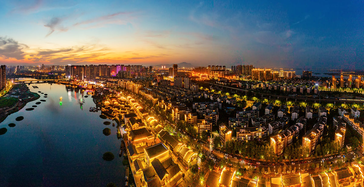 2021年5月9日,湖南常德,夜色.