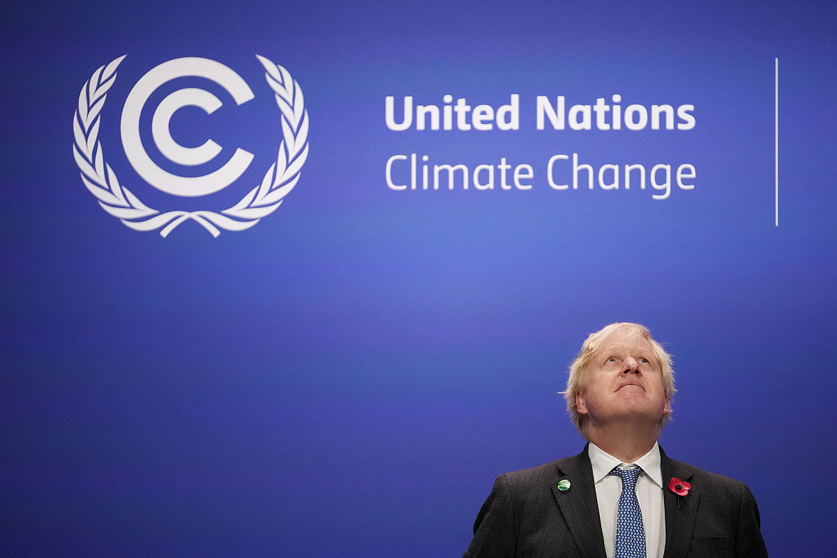 当地时间2021年11月1日,英国格拉斯哥,《联合国气候变化框架公约》第2