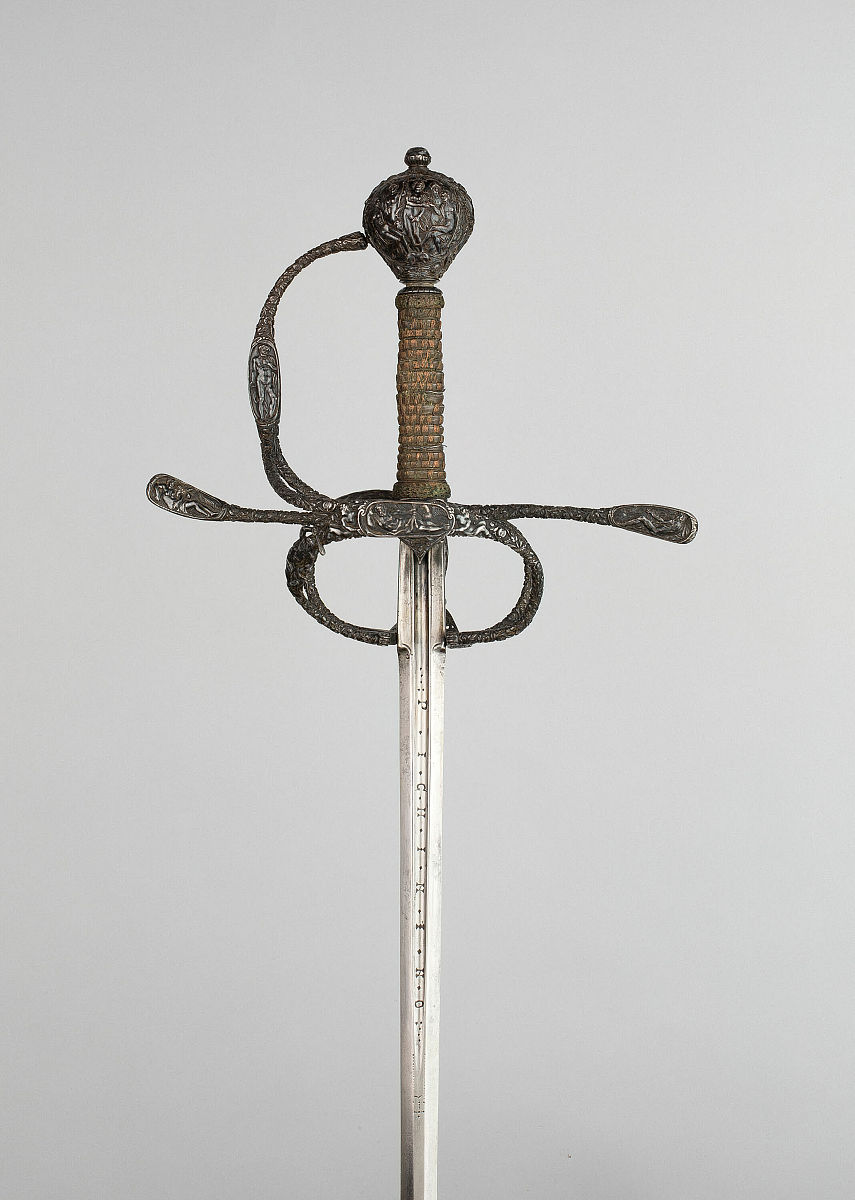 rapier and scabbard, flanders, circa 1630. artist unknown. (phot