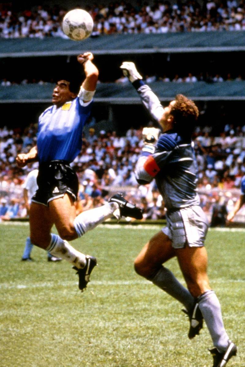 1986年6月22日,墨西哥,1986年世界杯,阿根廷2-1英格兰,马拉多纳上演"