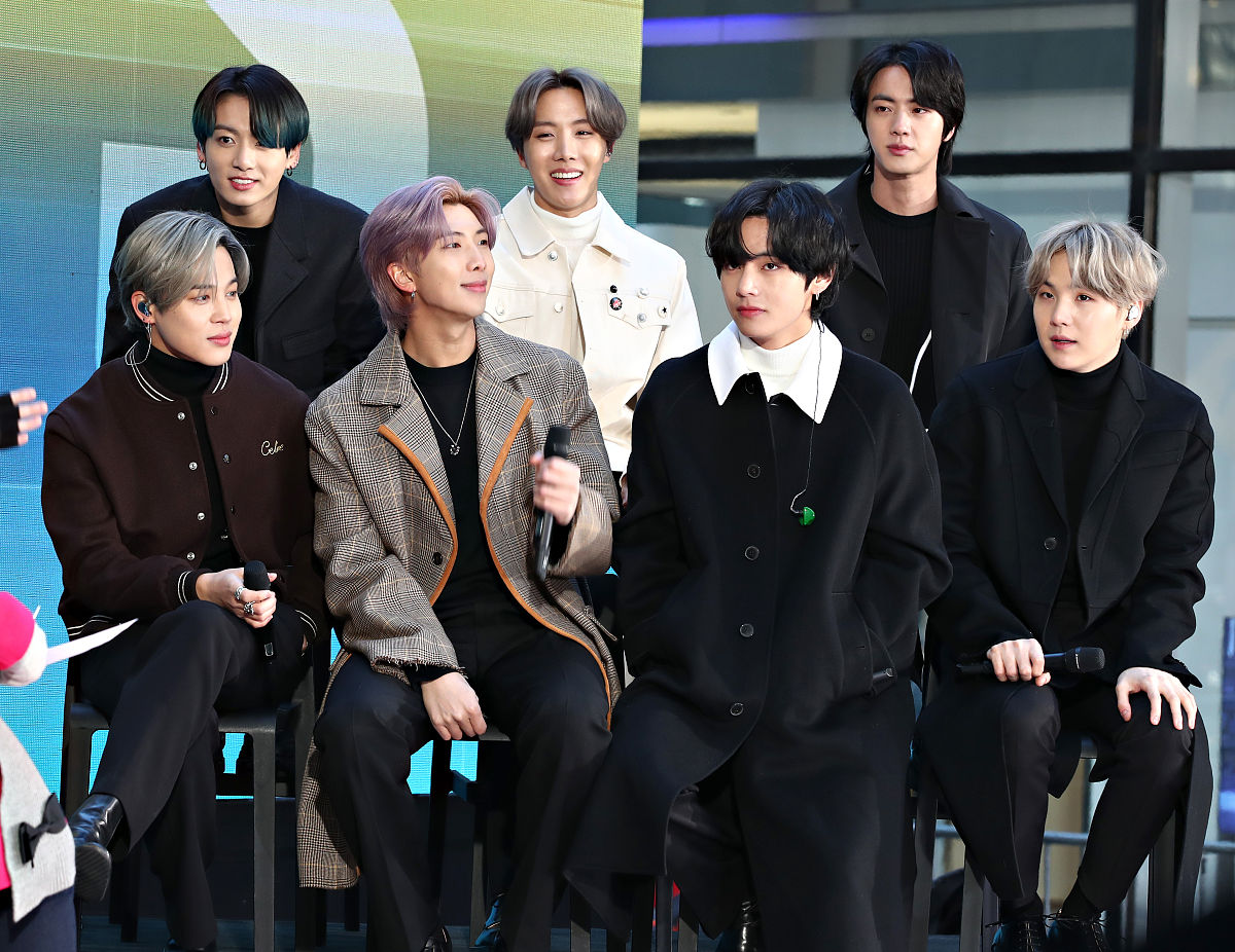 当地时间2020年2月21日,美国纽约,防弹少年团(bts)参观"today" show.n
