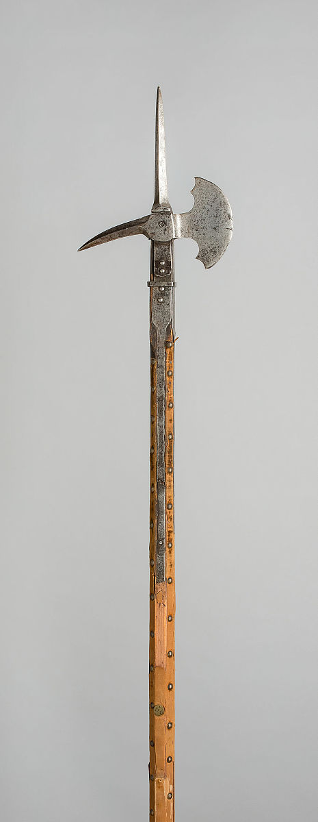poleaxe, switzerland, 1500. artist unknown. (photo by heritage a