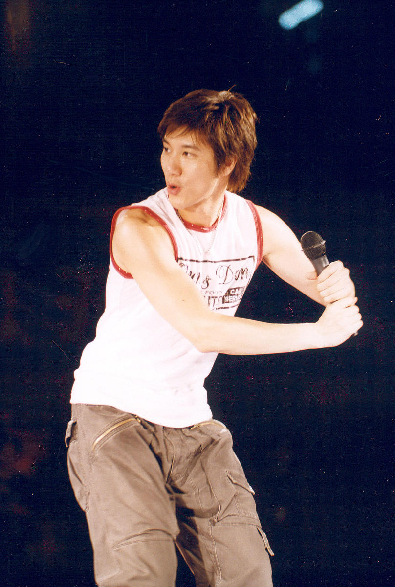 2004年7月28日晚,王力宏为某品牌代言来到南京五台山体育馆参加王力宏