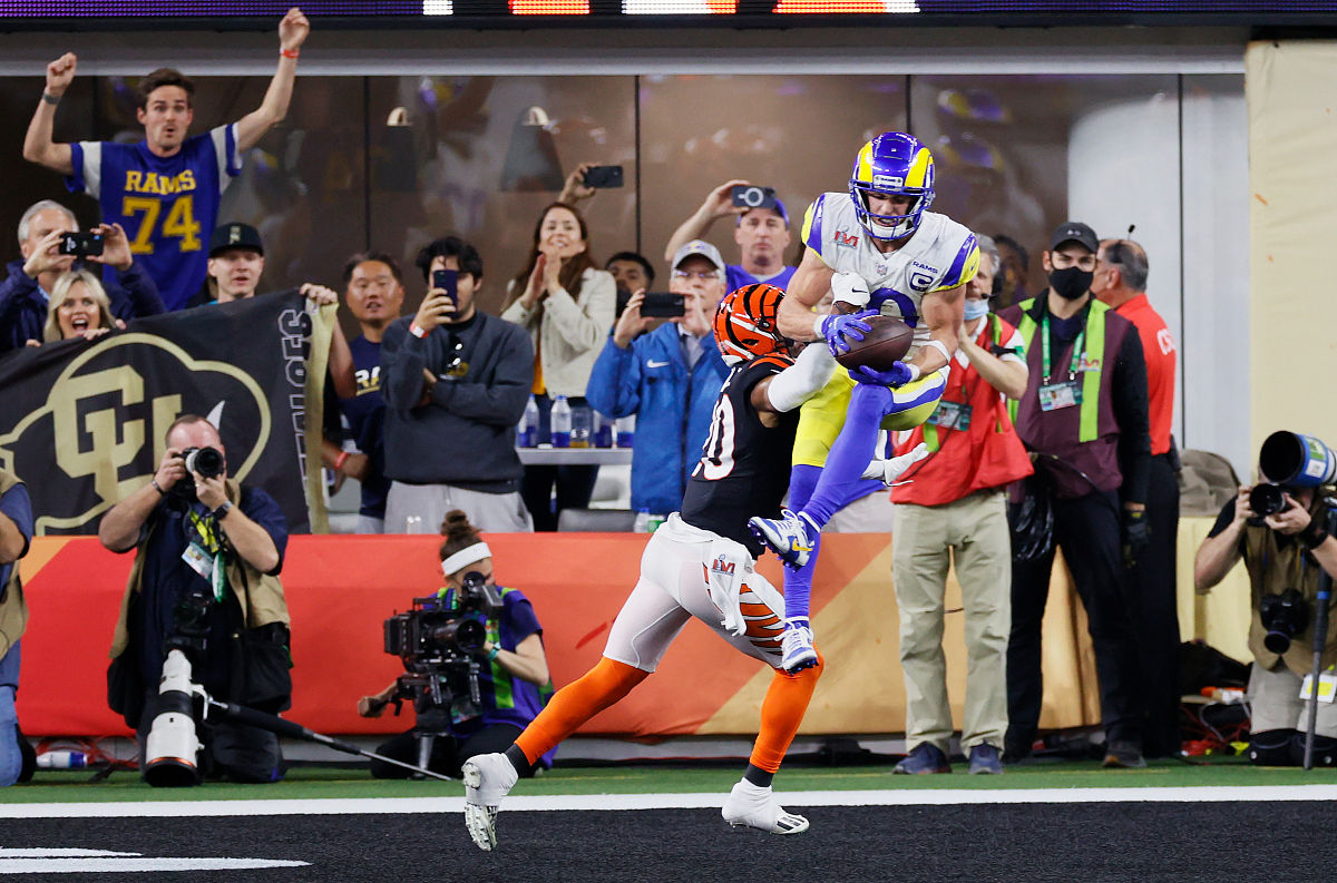 inglewood, california - february 13: cooper kupp #10 of the los 
