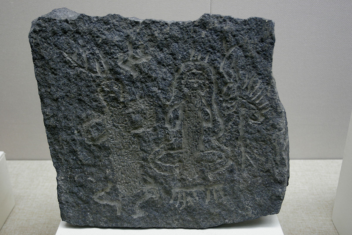 2008年08月12日 太阳神岩画,新石器时代,内蒙古赤峰市征集.内蒙古博物