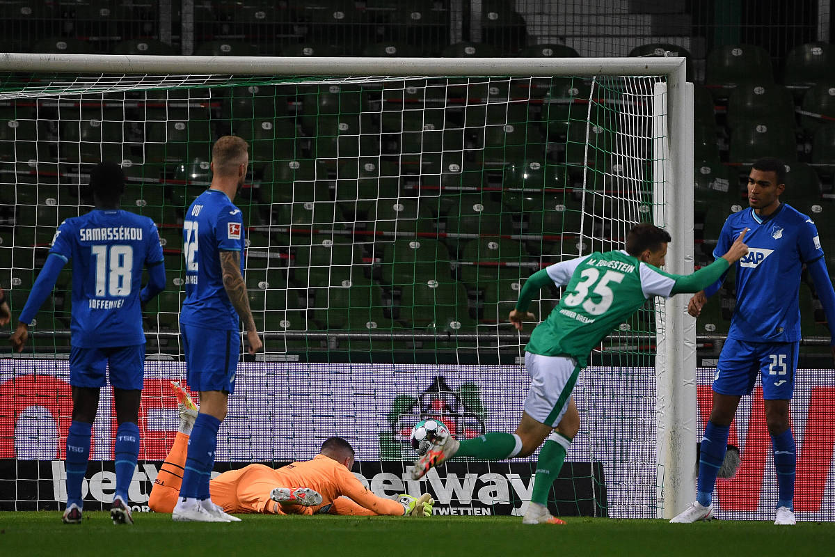 25.10.2020, xmeix, 1.fussball bundesliga, sv werder bremen - tsg