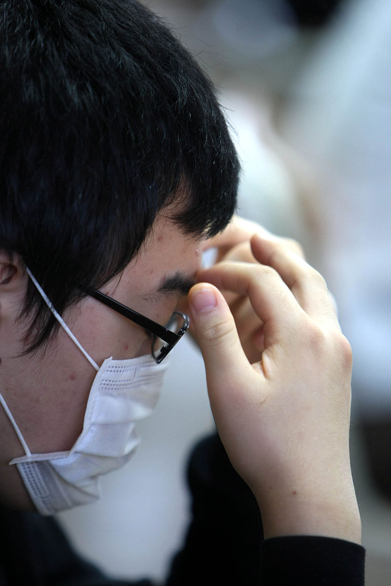 2009年11月12日,韩国首尔,韩国学生参加"2010大学入学考试".当日,约67
