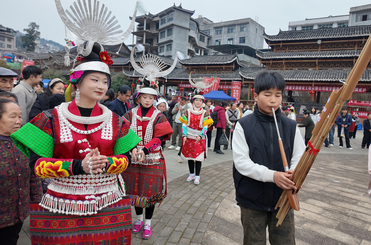 2026年3月6日,贵州黔东南,凯里市舟溪镇甘囊香芦笙堂,