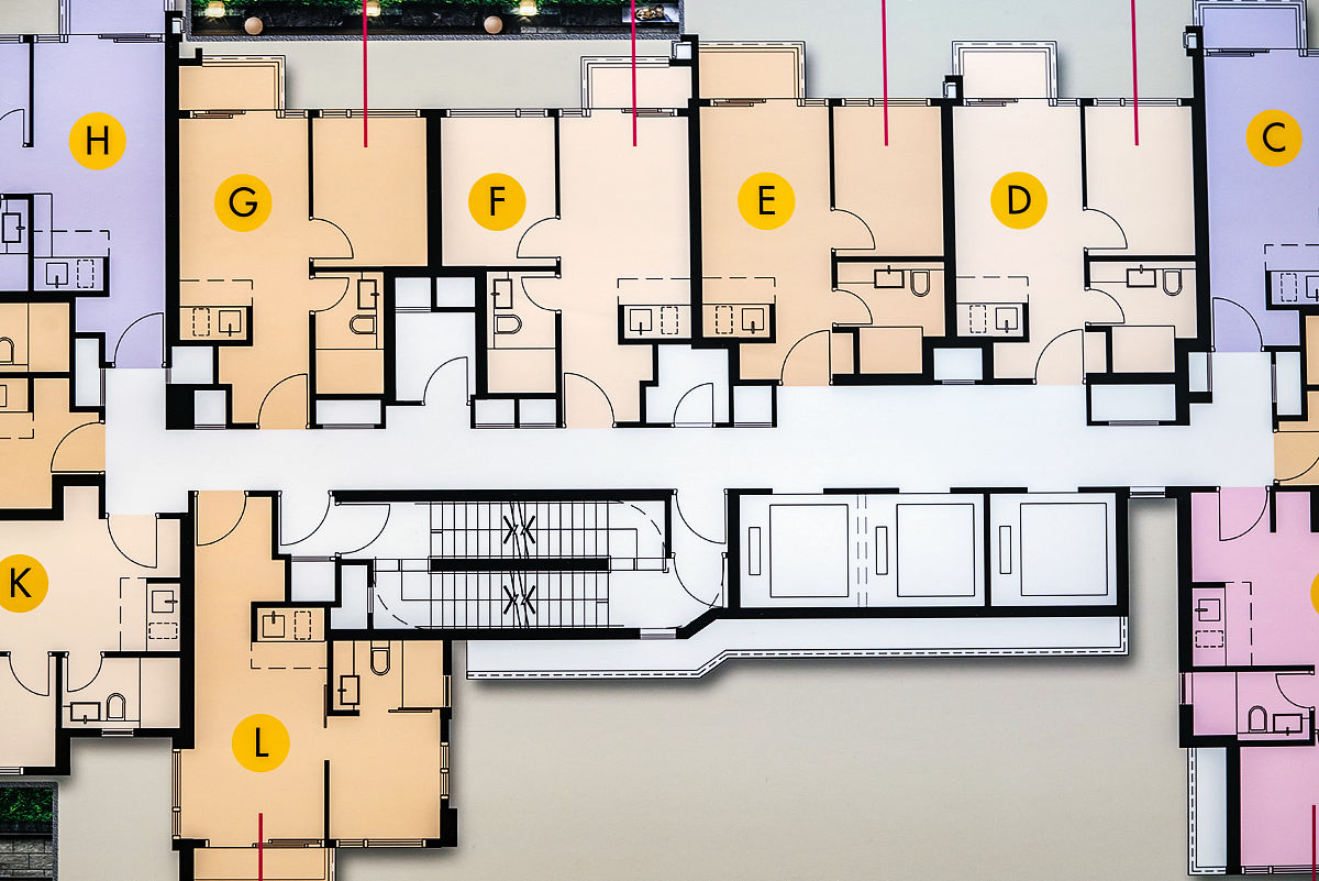 板式高层一层无通道，公摊面积如何分摊？
