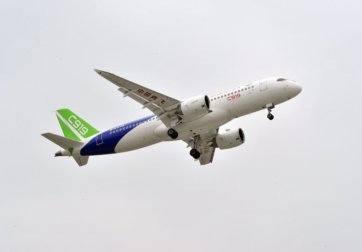 C919 大飞机：中国自主研发的干线客机