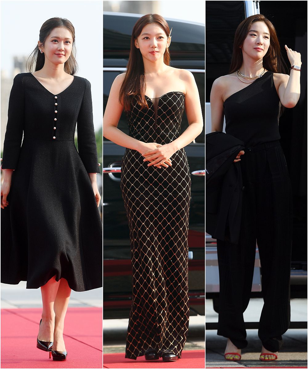 2019年8月28日,韩国首尔,2019首尔电视剧大赏,红毯.张娜拉,李彩英,李