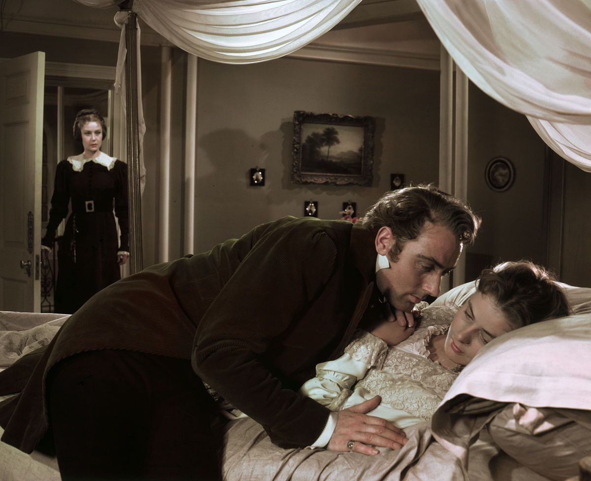 michael wilding and ingrid bergman on the set of under capricorn
