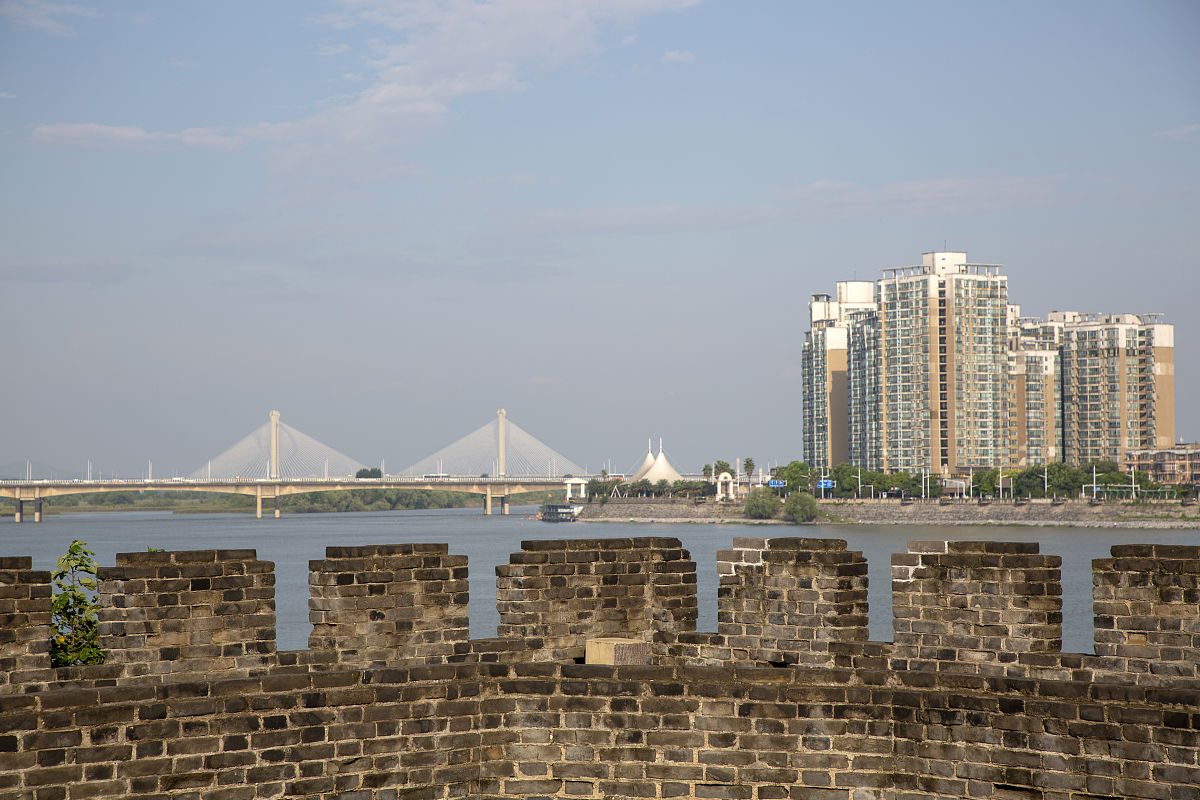 2020年8月13日,湖北省襄阳市,襄阳古城城市风光.