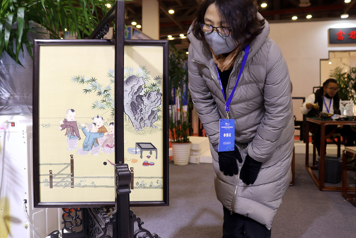 苏州非遗文化插画：苏绣、评弹、木版年画、园林