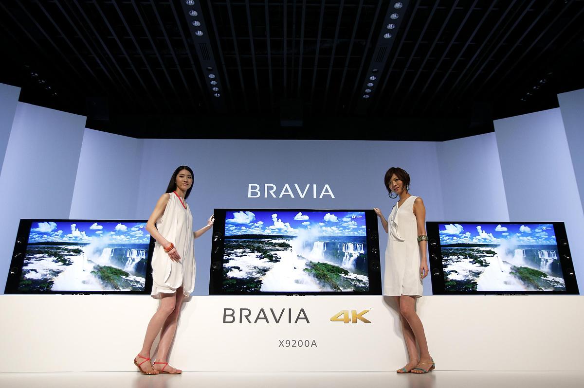 当地时间2013年4月11日,日本东京,索尼正式发布bravia 4k超高清电视,4