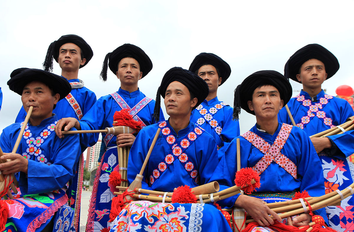2015年09月12日,贵州安顺,安顺平坝区苗族同胞举行一年一度传统节日米