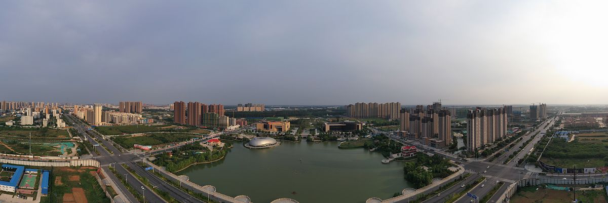 2019年6月23日,航拍河南漯河西城区.