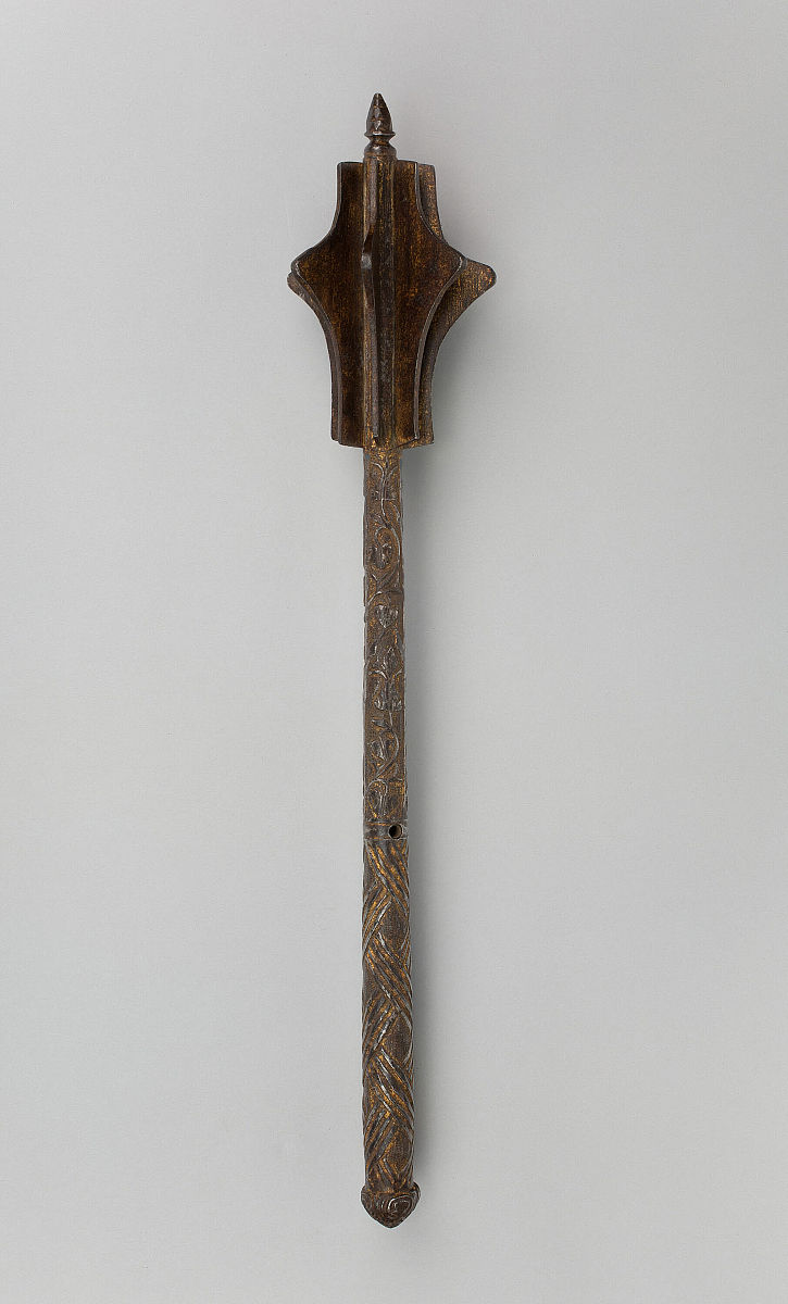 mace, italy, 1530/50. artist unknown. (photo by heritage art/her