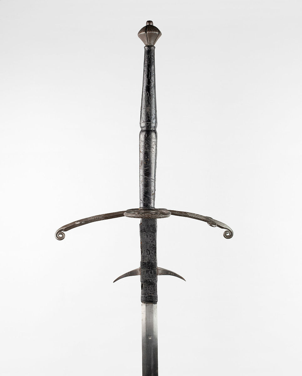 two-handed sword, germany, 1580-1600. artist unknown. (photo by 
