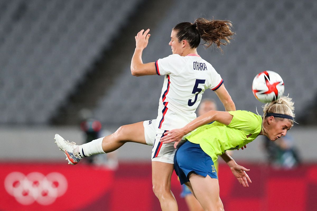2021年7月21日,日本,2020东京奥运会女足g组首轮,瑞典3-0美国.usa's d