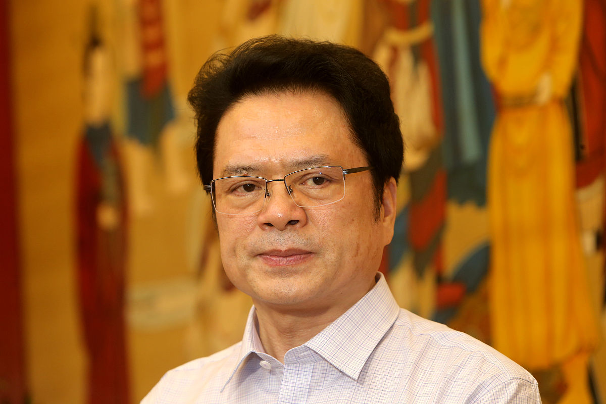2019年8月24日,陕西省西安市,第十届茅盾文学奖获得者陈彦西安接受媒