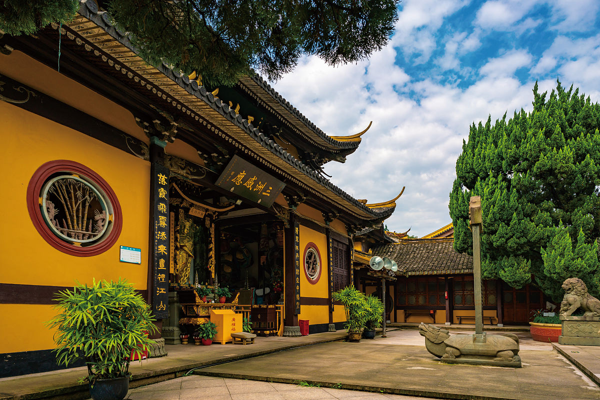 2018年7月5日,浙江省温州市,江心寺.