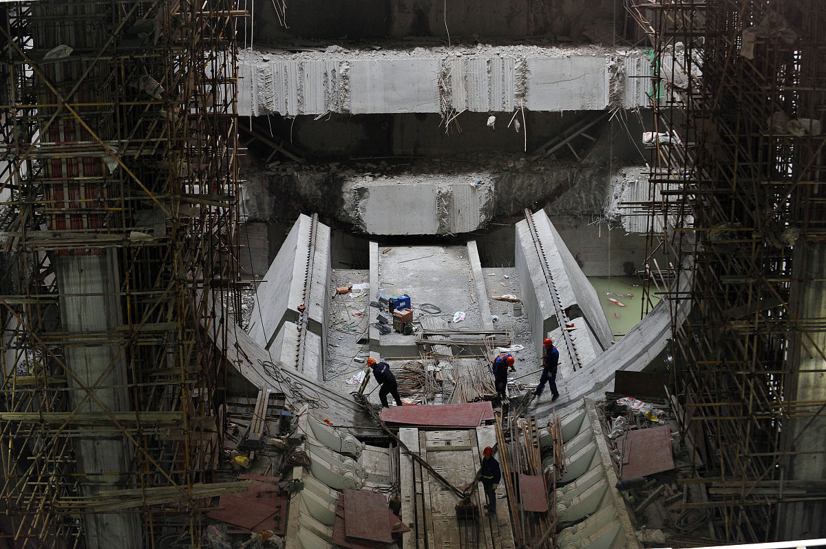 混合式盾构机施工过程