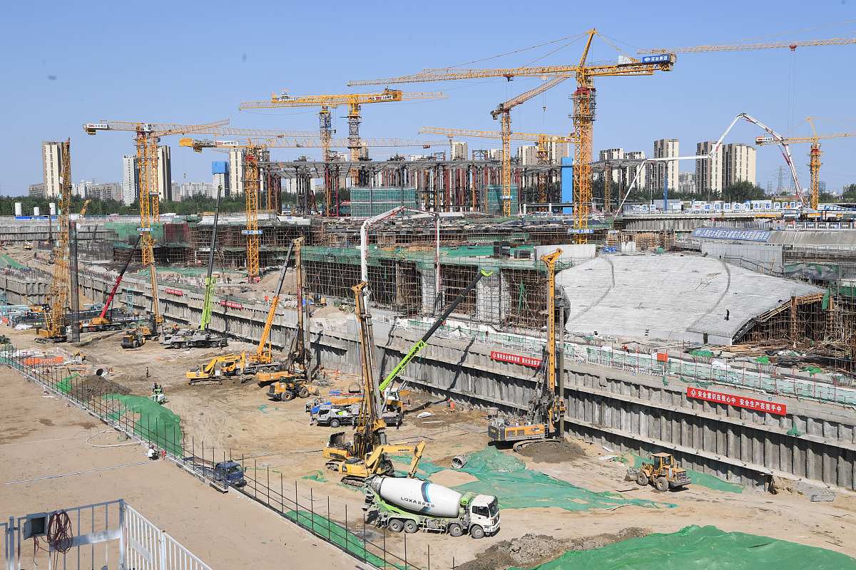 2021年5月29日,北京城市副中心剧院,图书馆,博物馆三大建筑及共享配套