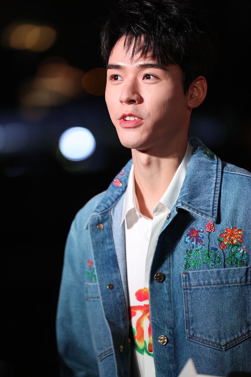 2021年11月17日,上海,lv2022春夏女装大秀,众星亮相红毯.龚俊