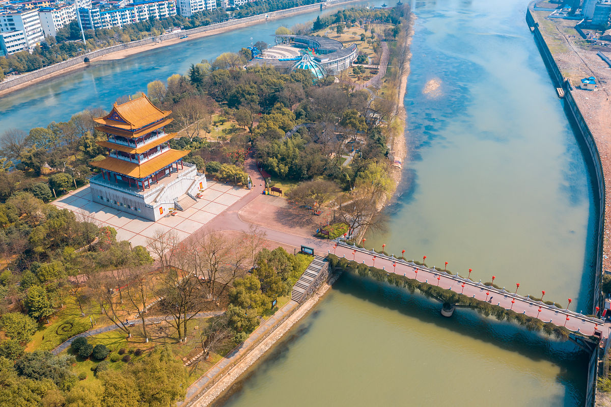 2019年3月11日,江西省宜春市,状元洲公园.