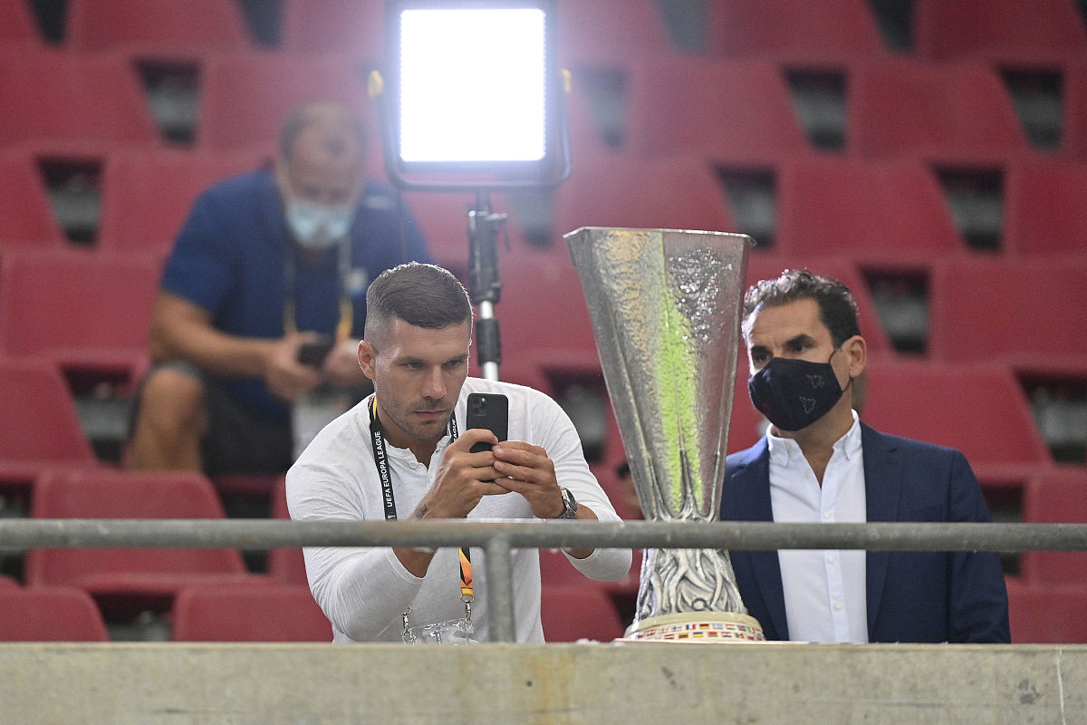 august 16: former german international footballer lukas <strong>p</strong>odolski