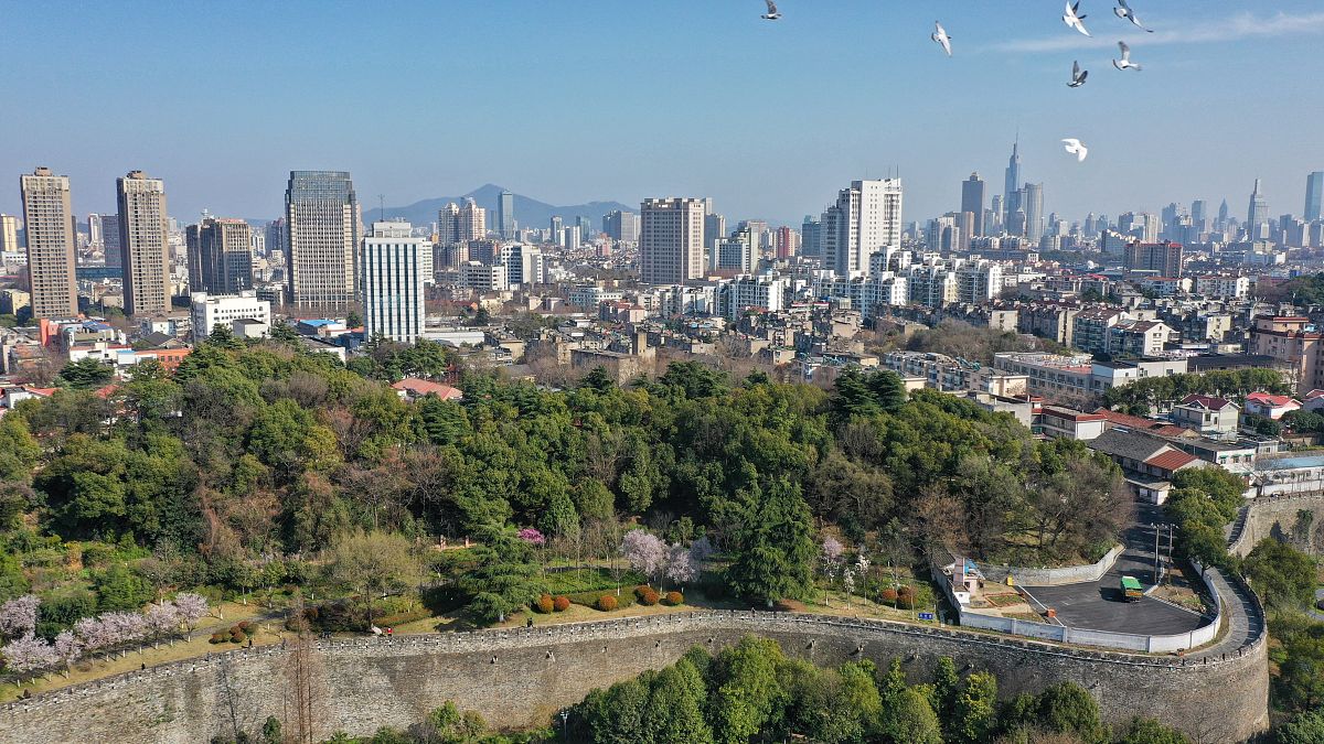 2021年3月2日,南京下关城墙段,从阅江楼段的仪凤门,挹江门至严华岗门,