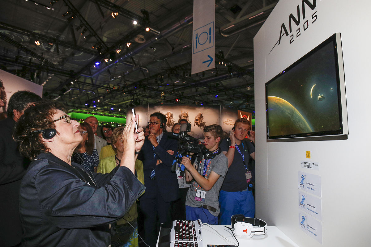 当地时间2015年8月5日,德国科隆,2015德国科隆国际游戏展(gamescom 20