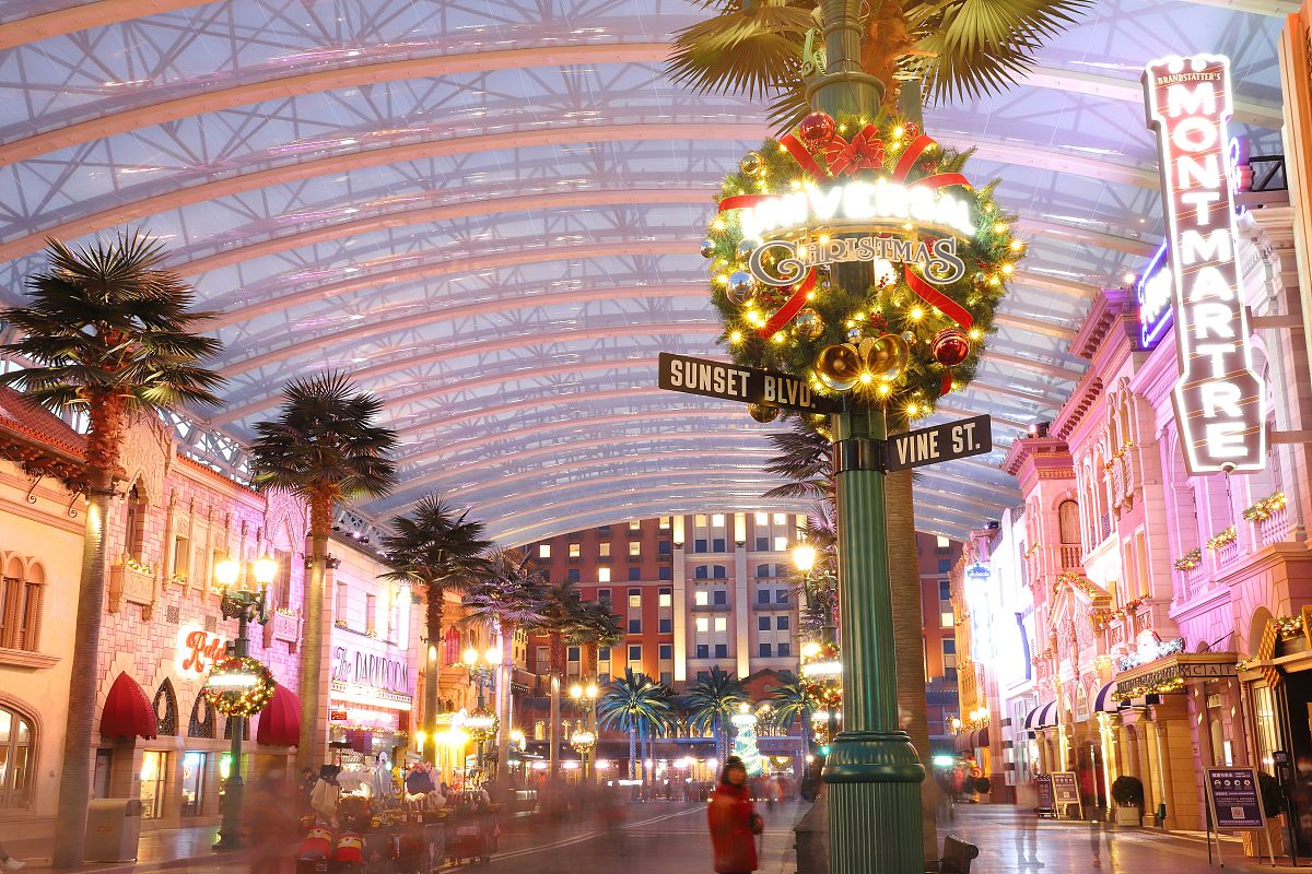 计划从北京西站到北京环球影城玩，住在两个地点之间均价300的酒店比较合适