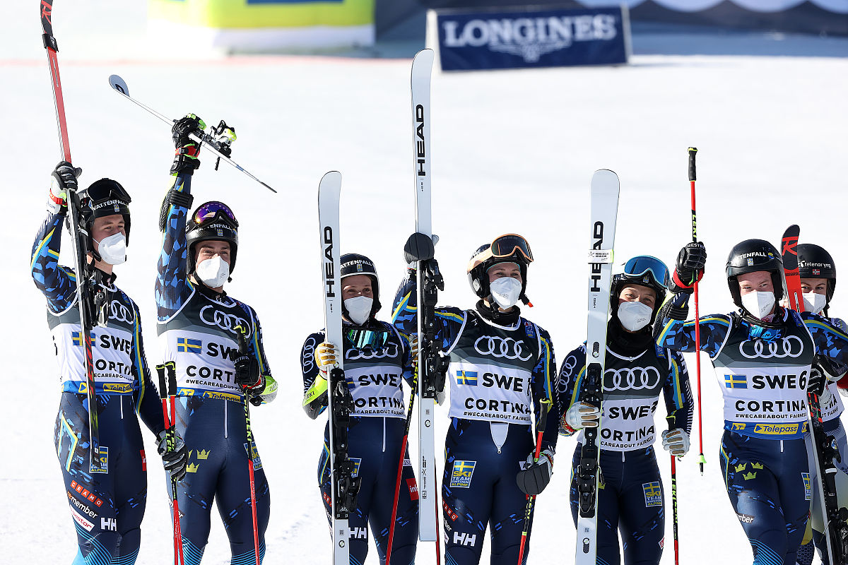 2021年2月17日,意大利,2021高山滑雪世界锦标赛2月17日赛况.cortina d