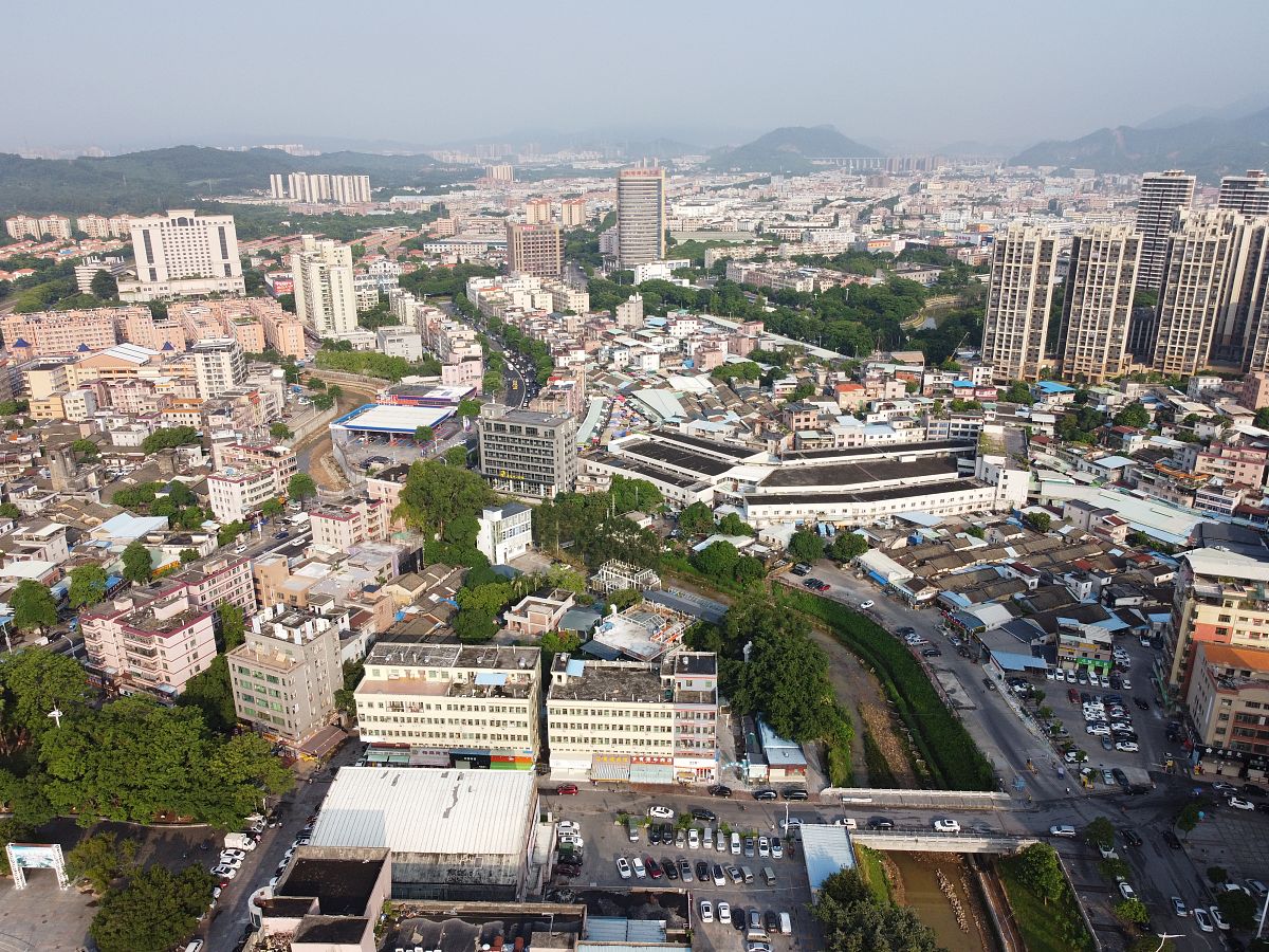 2020年9月1日,广东省东莞市清溪镇的河流.