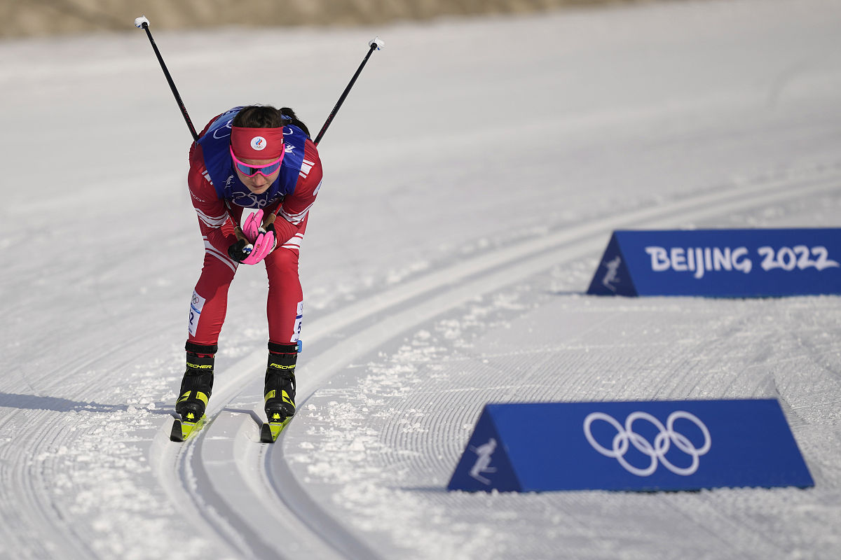 2022年2月10日,张家口,2022北京冬奥会越野滑雪女子10km传统技术比赛