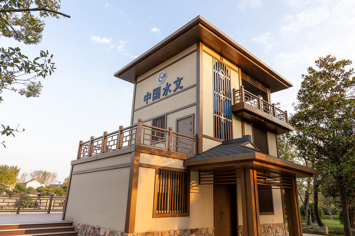 2020年10月29日,中国水文观测站,扬州古运河瓜州站,位于瓜州古渡公园