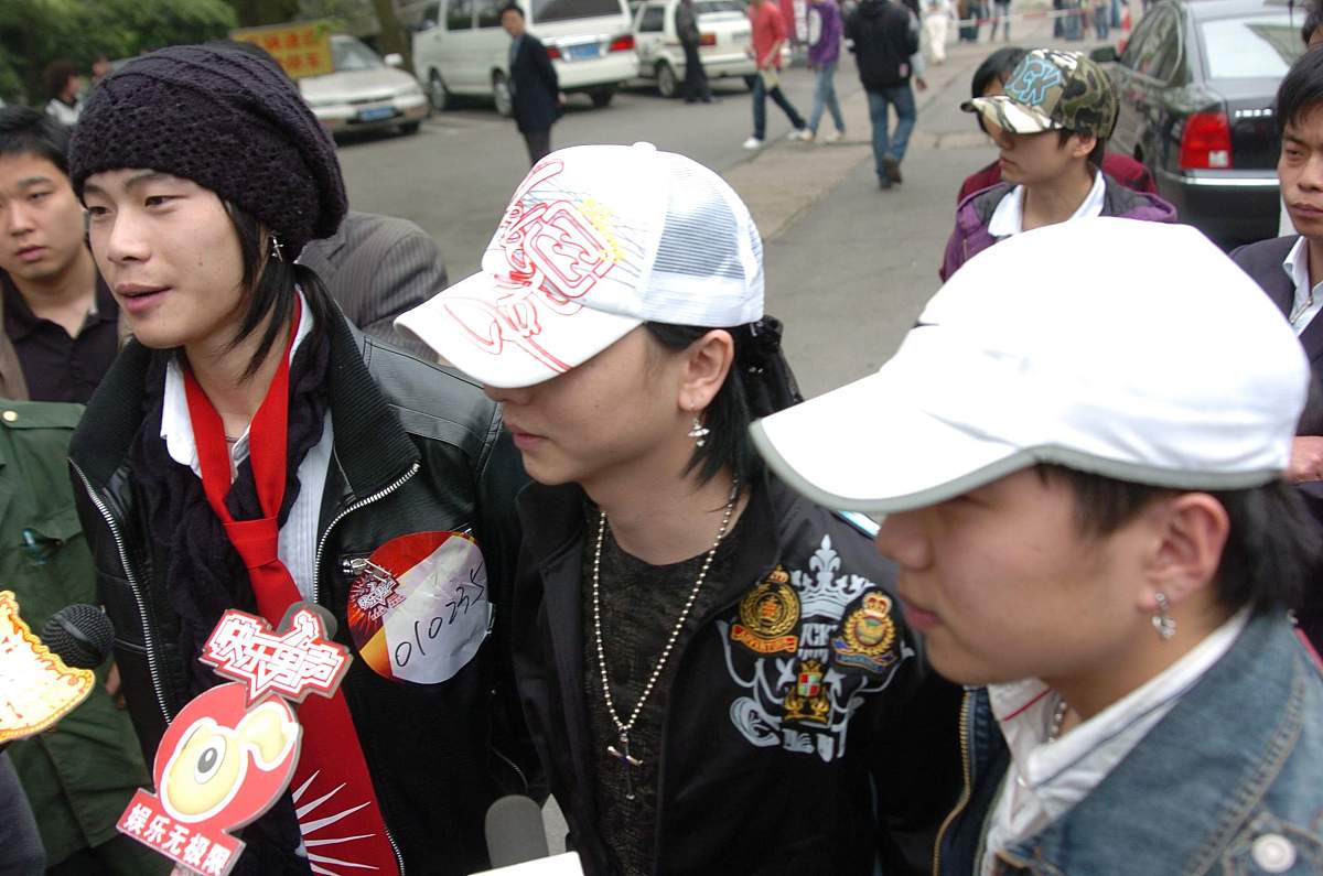 2007年4月7日,长沙,"快乐男生"长沙赛区决出首张pass卡,来自江西的kin