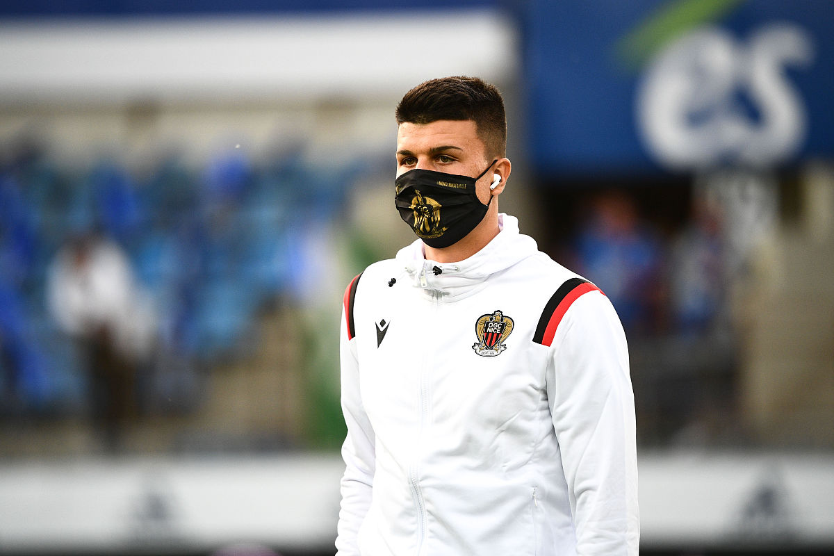 flavius daniliuc of nice during the ligue 1 match between racing