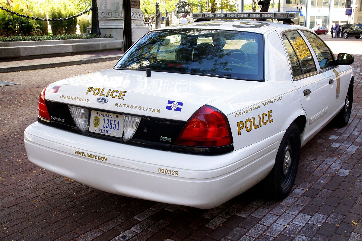 indianapolis, in - september 30:  an indianapolis police car, si