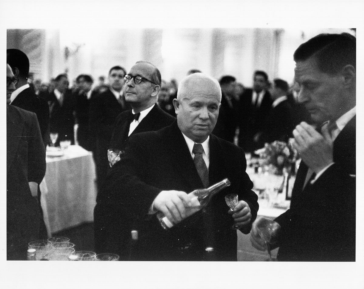 washington dc - circa 1960:  soviet premier nikita khrushchev po