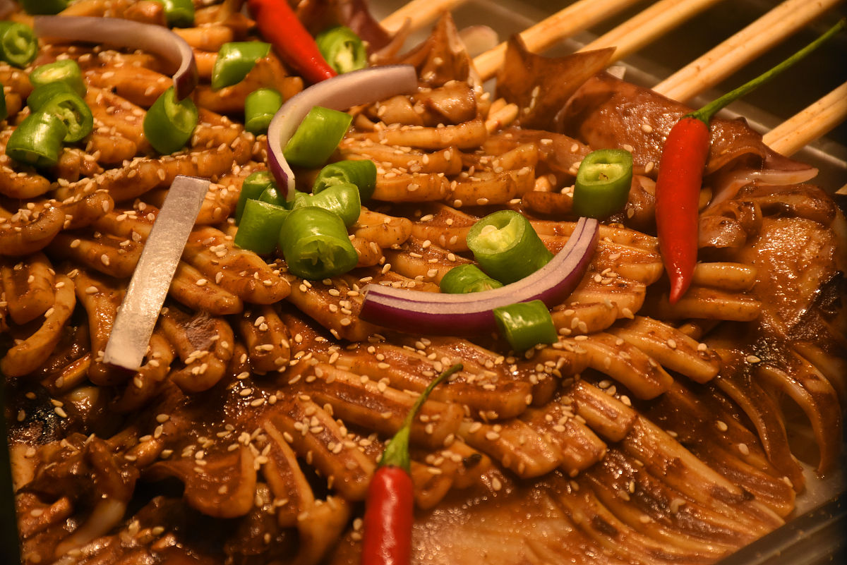 鲜美铁板海鲜，健康美味，吃得放心！