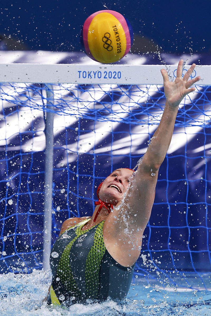 2021年8月5日,日本,2020东京奥运会女子水球5-8名排位赛,澳大利亚14-1