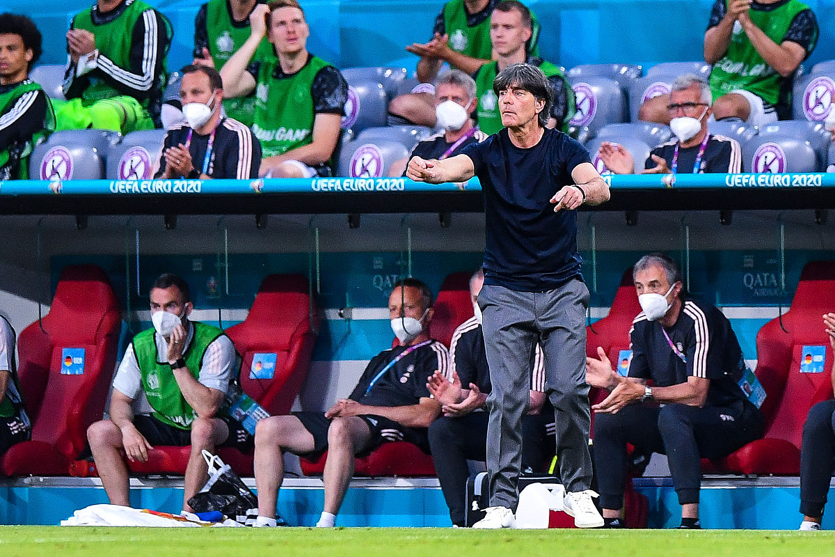 2021年6月15日,德国,2020欧洲杯f组首轮,法国1-0德国.joachim low hea