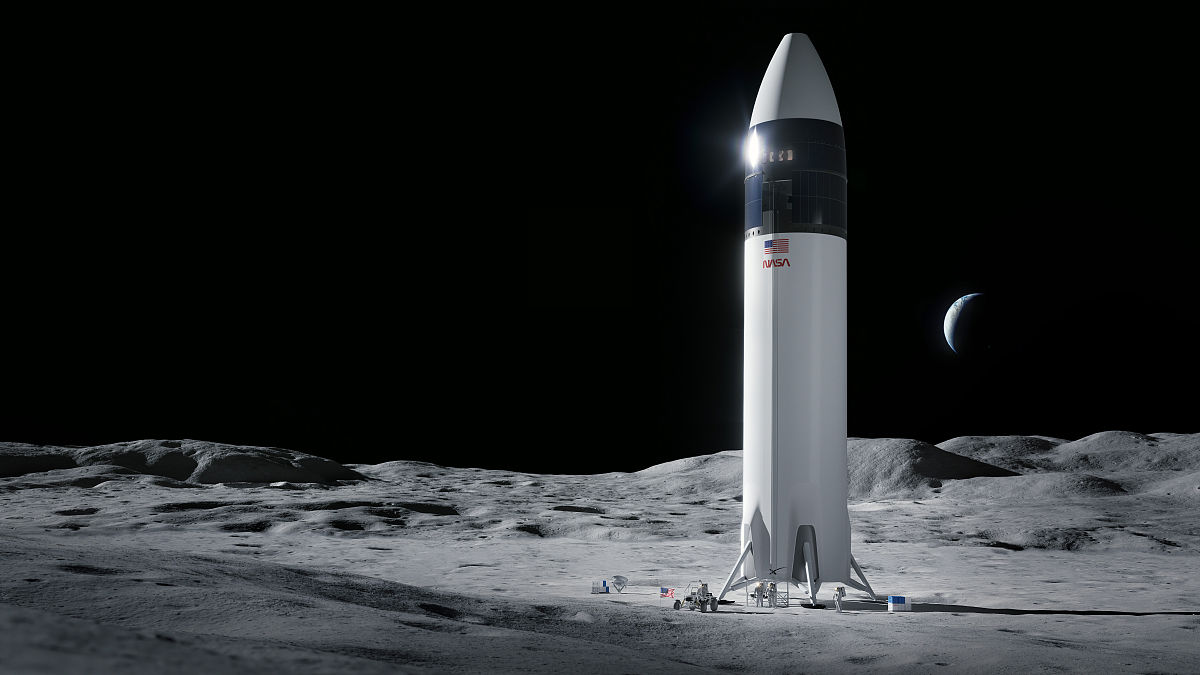 2021年7月31日讯(具体拍摄时间不详),spacex星际飞船人类着陆器的设计
