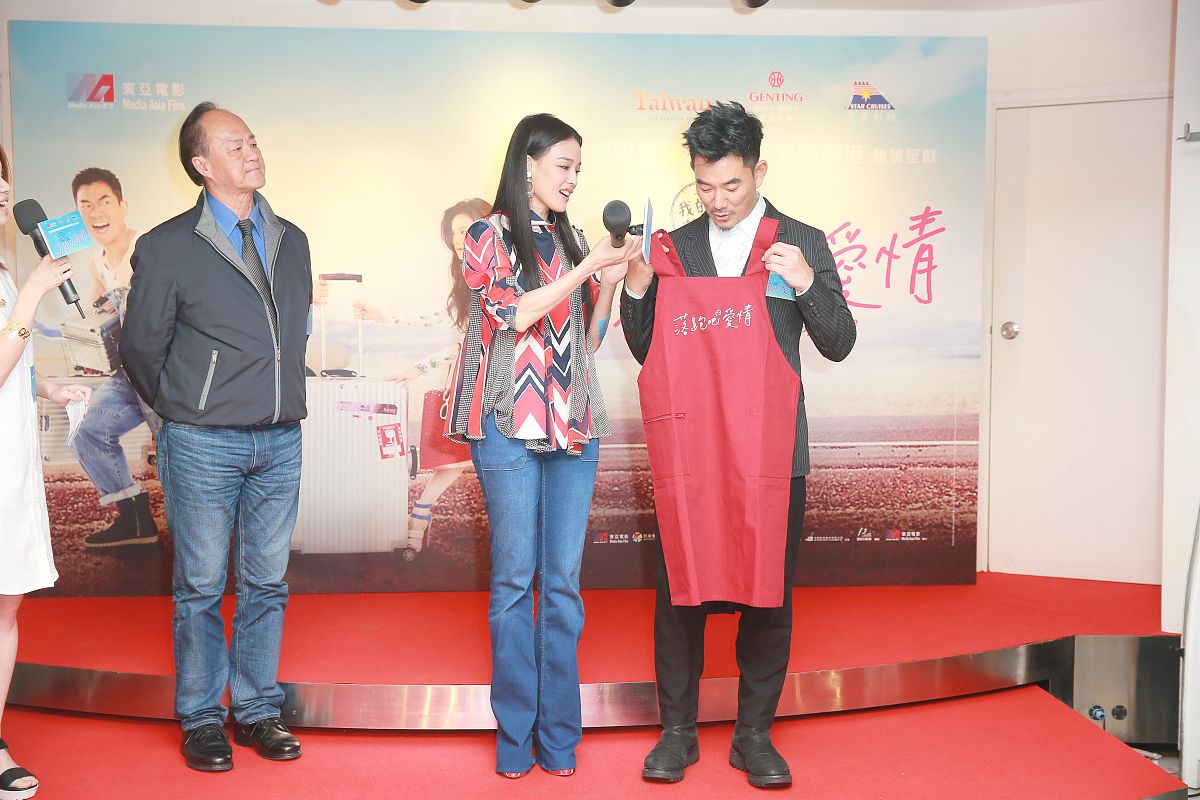 2015年9月8日,香港,电影《落跑吧爱情》举行首映礼.舒淇,任贤齐